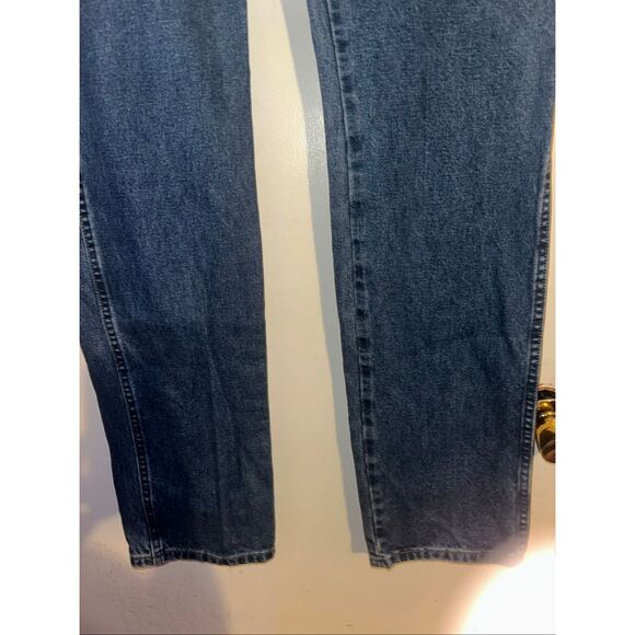 Wrangler Cowboy Cut Jeans Mens 34 x 37 Blue George Straight Western - Picture 3 of 9